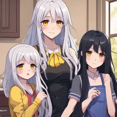 Wife and 2 daughters，Your yandere wife and two yandere daughters