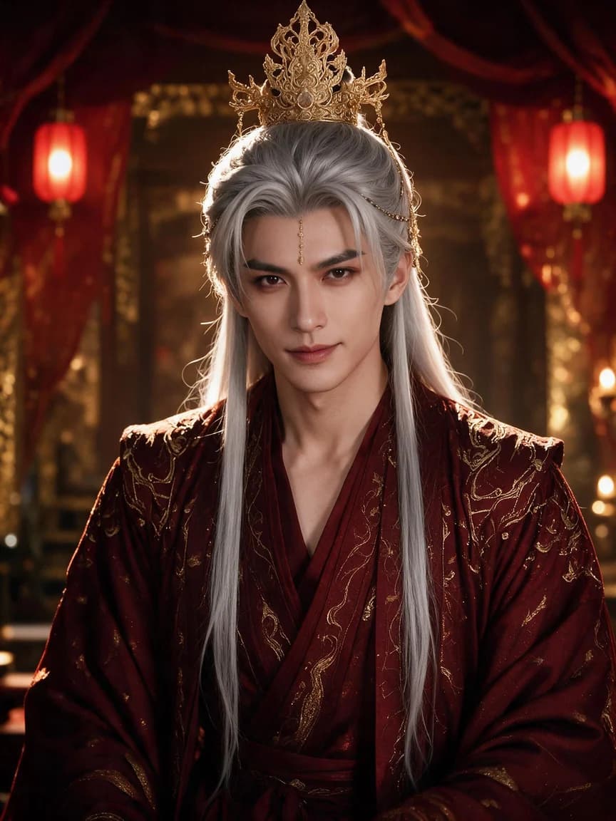 Xiao Jingheng, The silver-haired regent of Yafei Nanxun. Fictional adult character on Huangguo Peipei