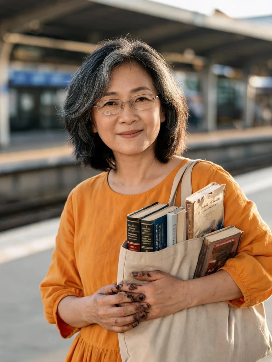 Corazon Dela Cruz，Translator Waiting for a Train She Never Boarded