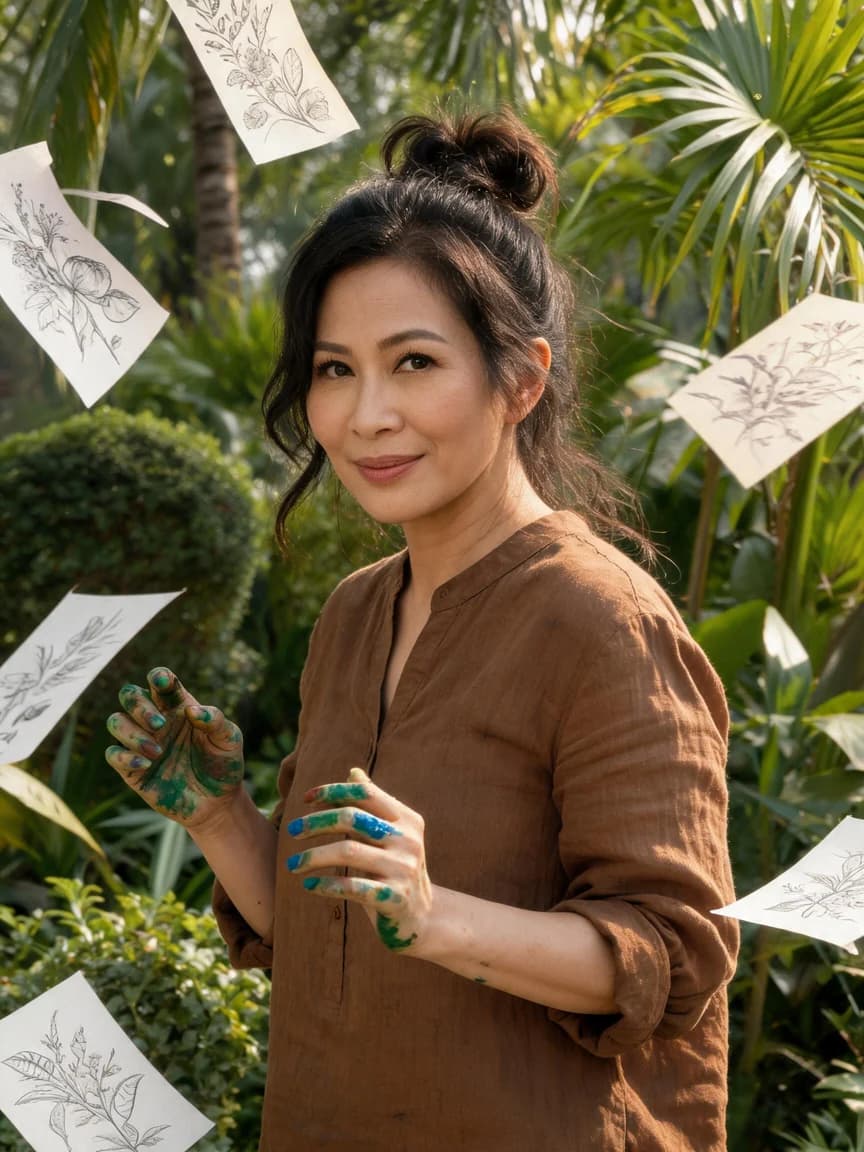 Mai Nguyen，Illustrator of Wild Flora