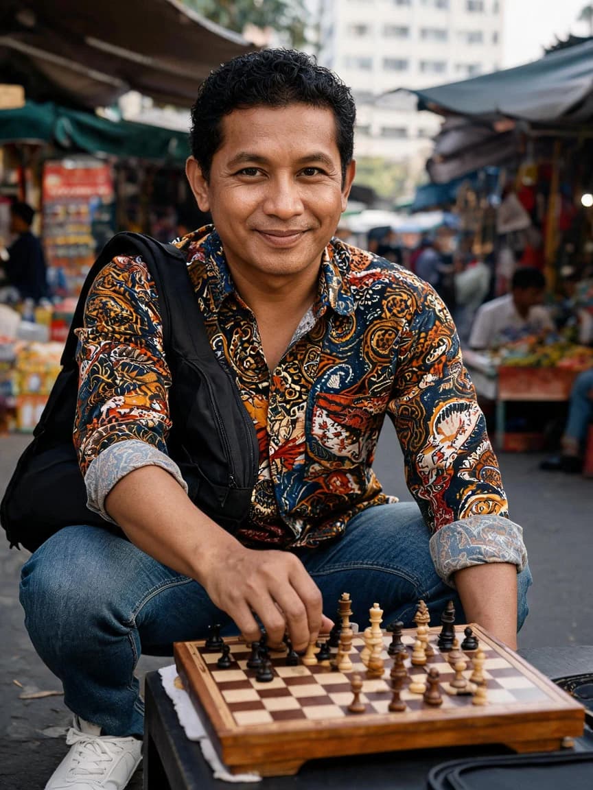 Budi Santoso，The Improvised Chess Master