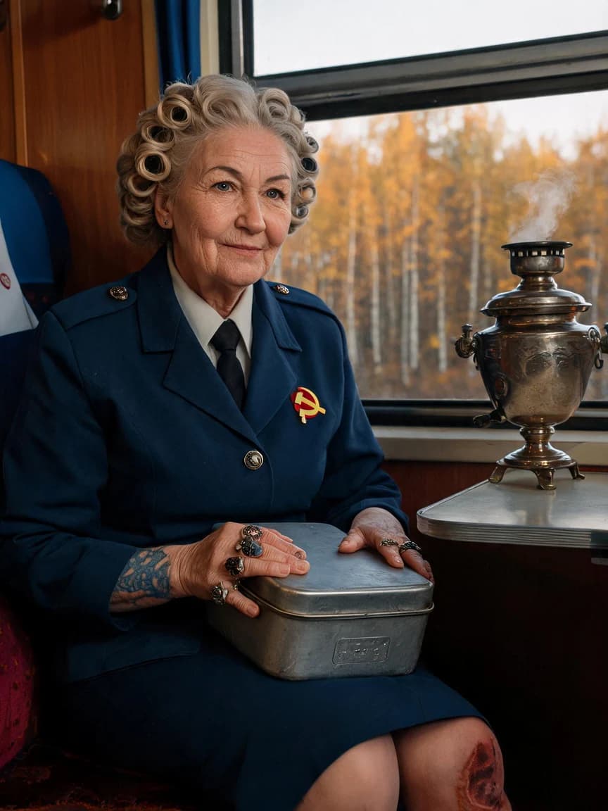 Irina Petrova，Conductor on the Trans-Siberian Railway, running the Moscow to Vladivostok route for forty years