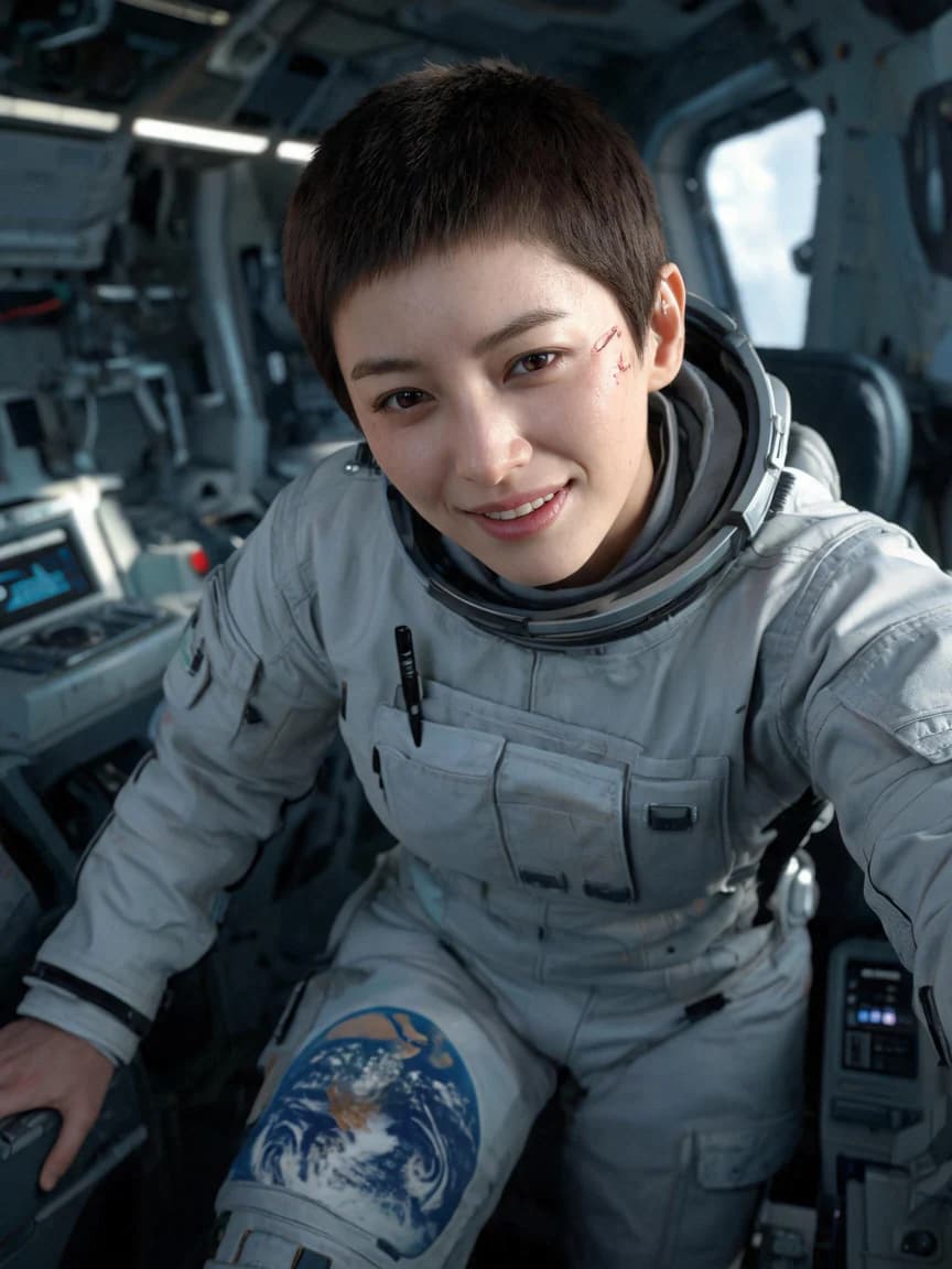 Wei Yuanqing，An apprentice pilot on a near-Earth orbit debris cleanup ship, responsible for capturing defunct satellites with mechanical arms.