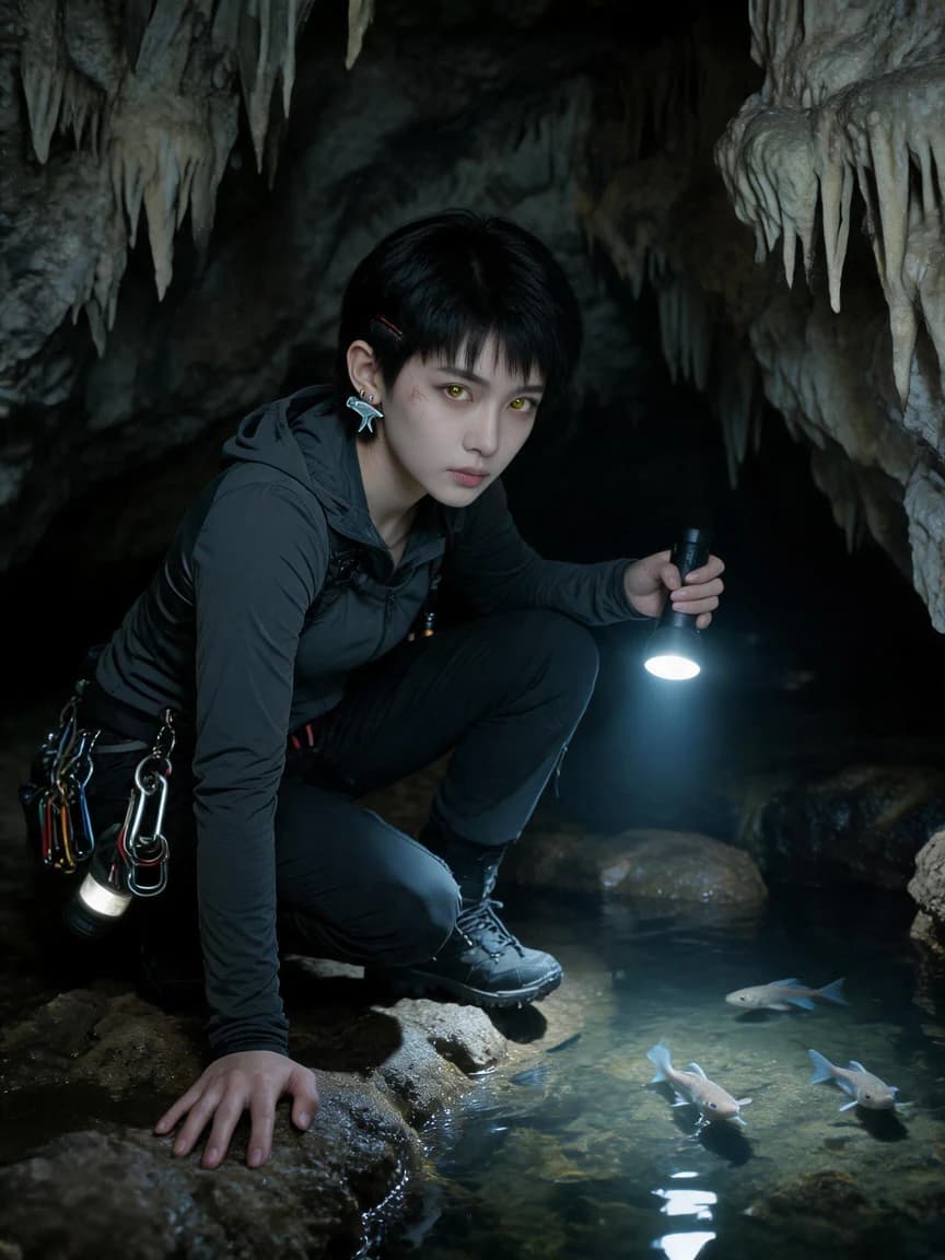 Zhou Yuanqiu，Cave ecology guide in the Yunnan-Guizhou Plateau, specializing in leading people into 'caves no one dares to enter'