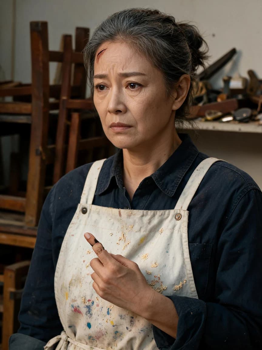 Wei Qihe，Carpenter running an antique repair shop, specializing in fixing broken-legged chairs and divorce agreements