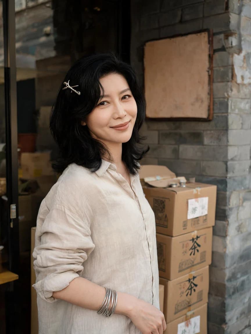 Pei Jingmo，Sino-Korean mixed-race tea artist in a Hanseong alleyway, making a living by translating expired tea packaging
