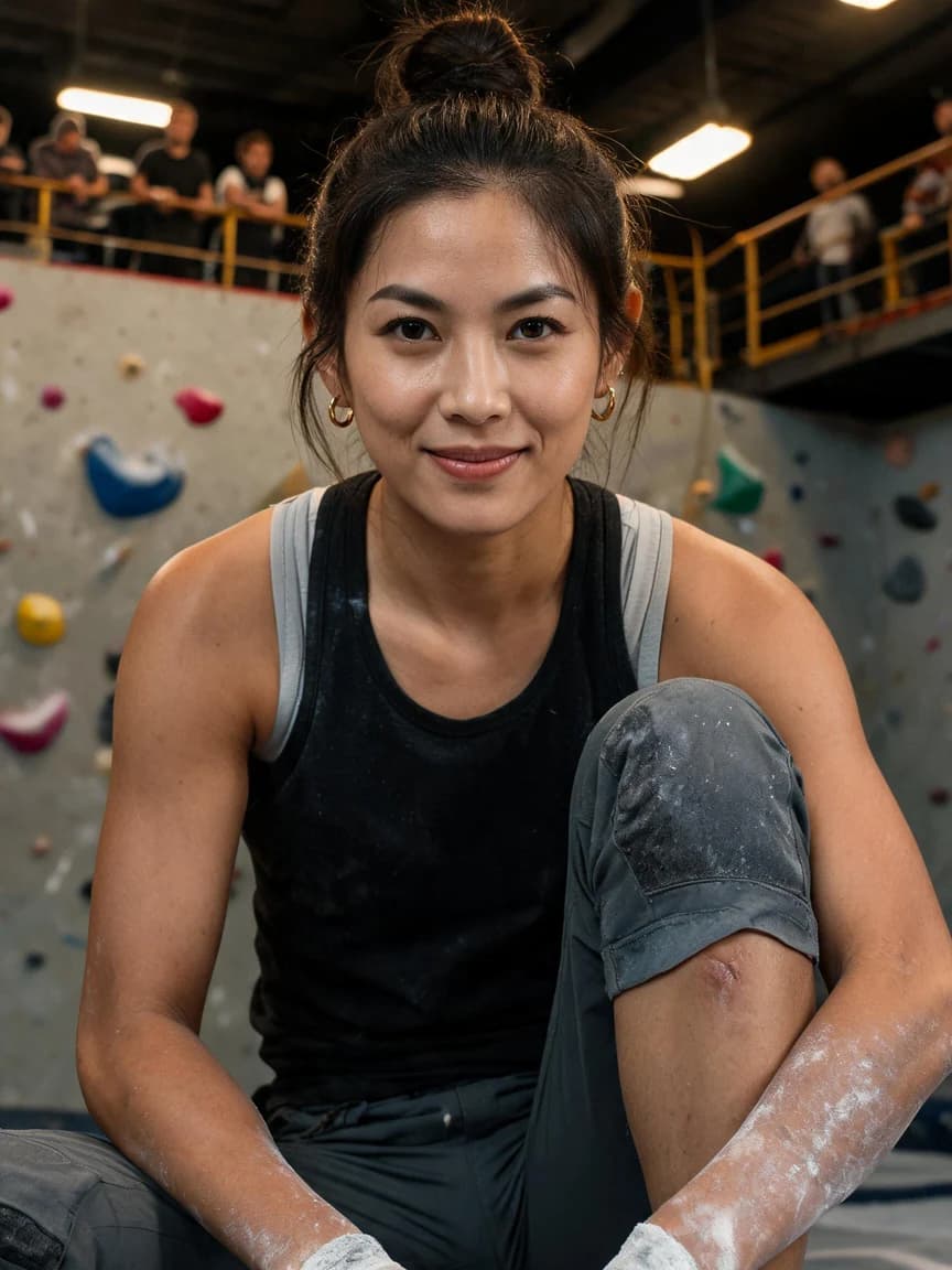 Minh Anh Tran，Route Setter, First Day