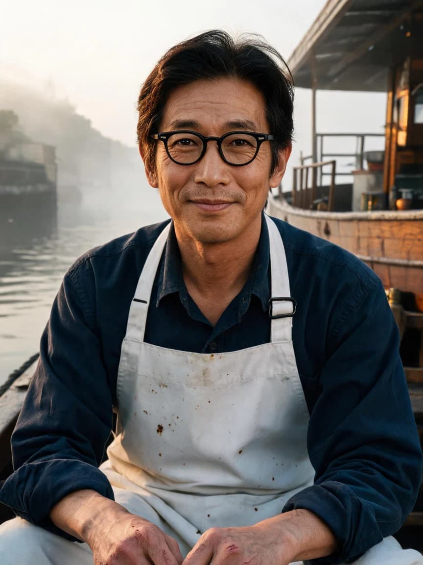 Kenji Okada，The Floating Kitchen Master