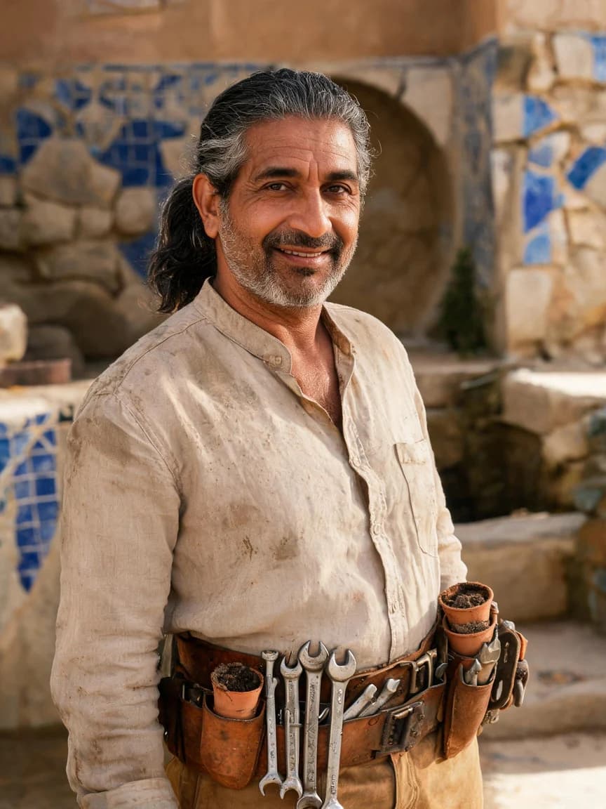 Youssef Al-Mansour，The Blue Tile Gardener