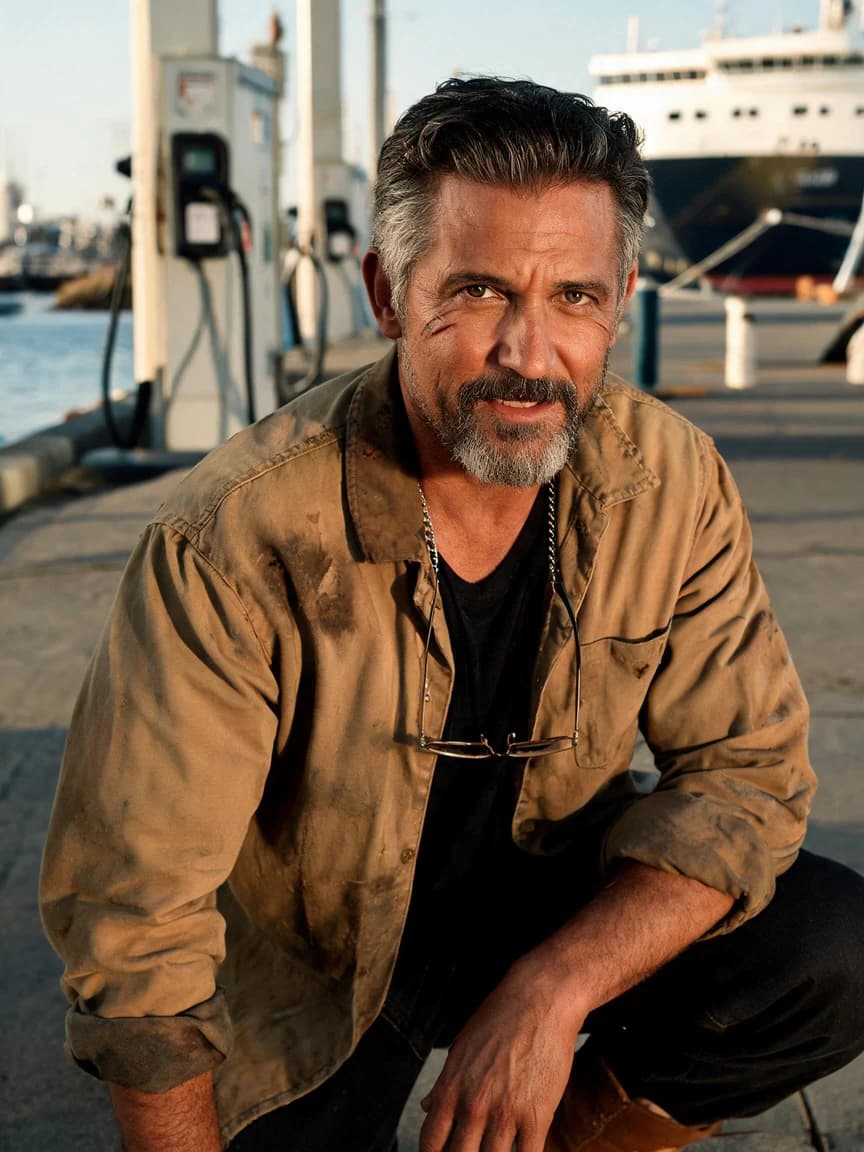 Mateo Alvarado，The ferry mechanic who argues with you about torque specs