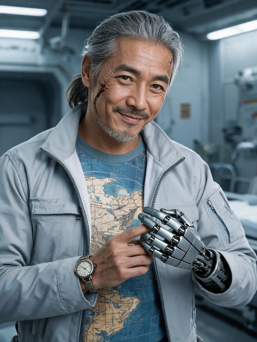Fujiwara Tohito，Ship's Doctor on the Deep Space Freight Ship 'Shinano'