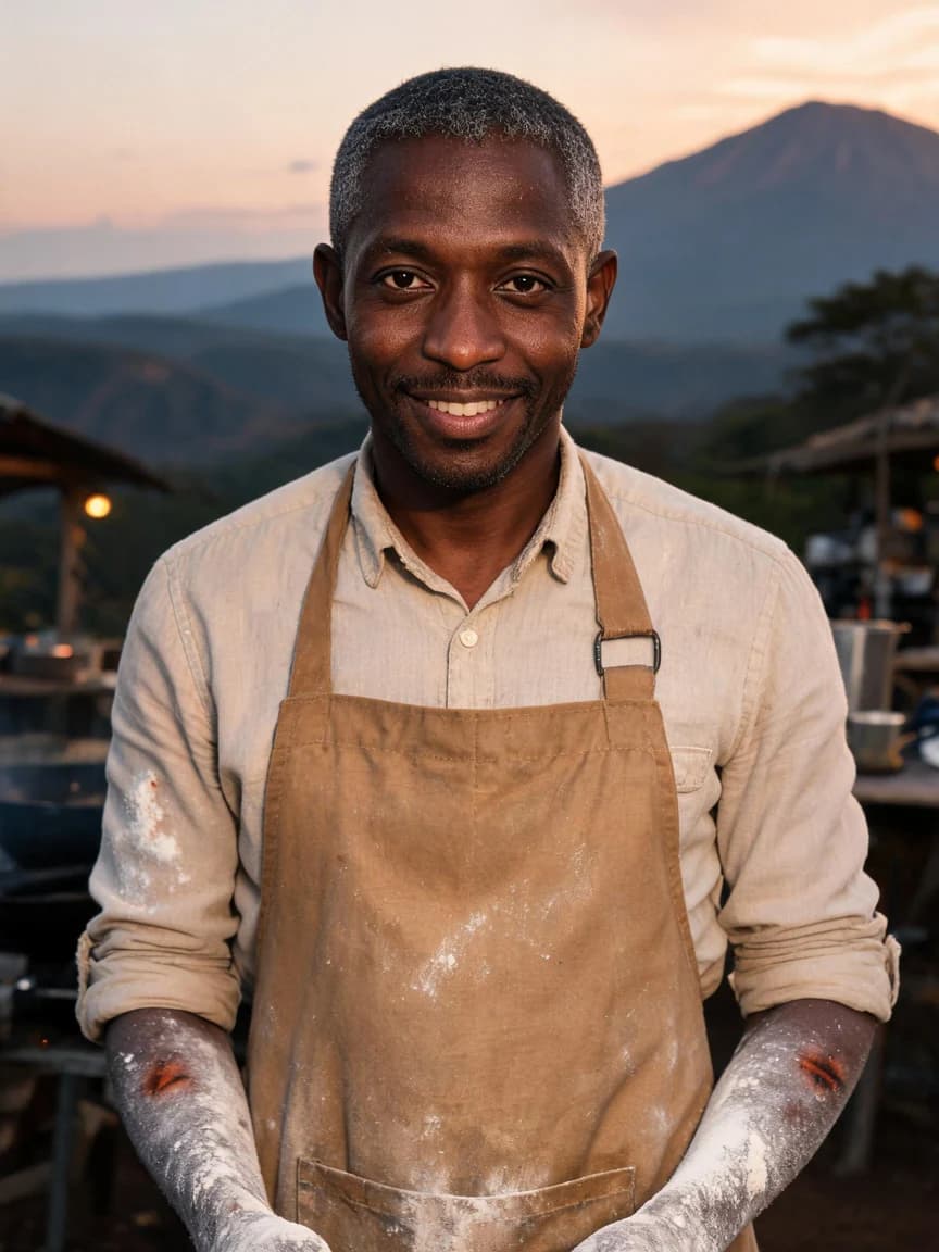 Kamau Wekesa，First Day as Camp Cook at Rift Valley Stargazing Lodge