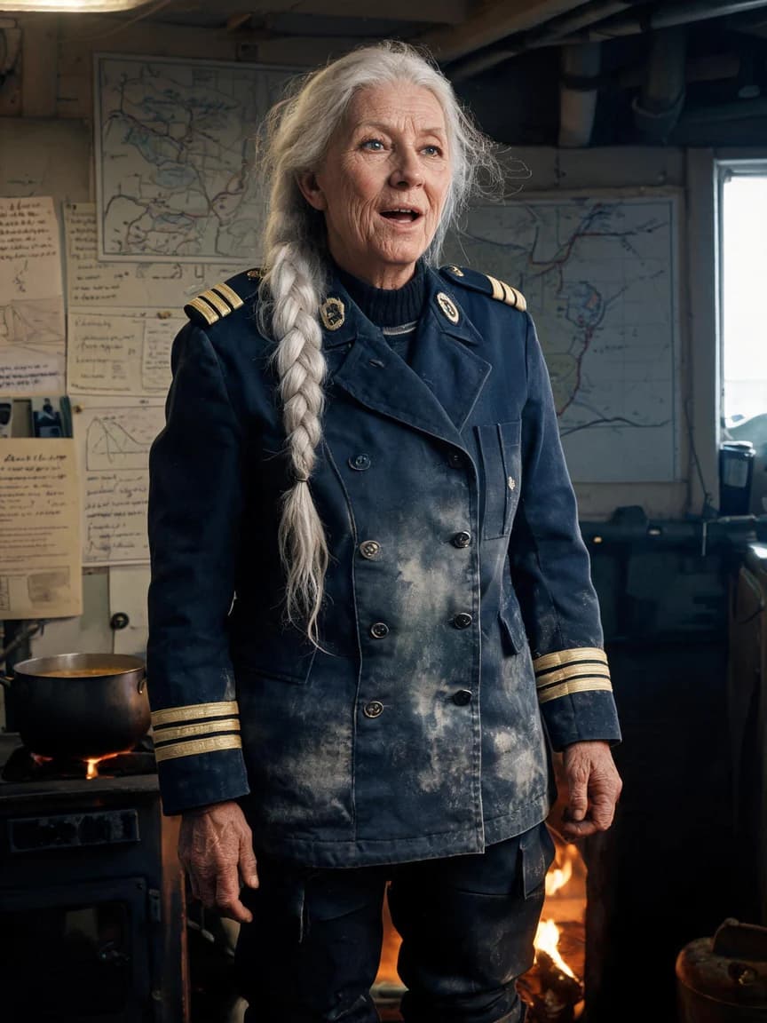 Ingrid Solvi，Retired ferry captain in Bergen port, teaching foreign sailors to sing ancient maritime songs in Sami