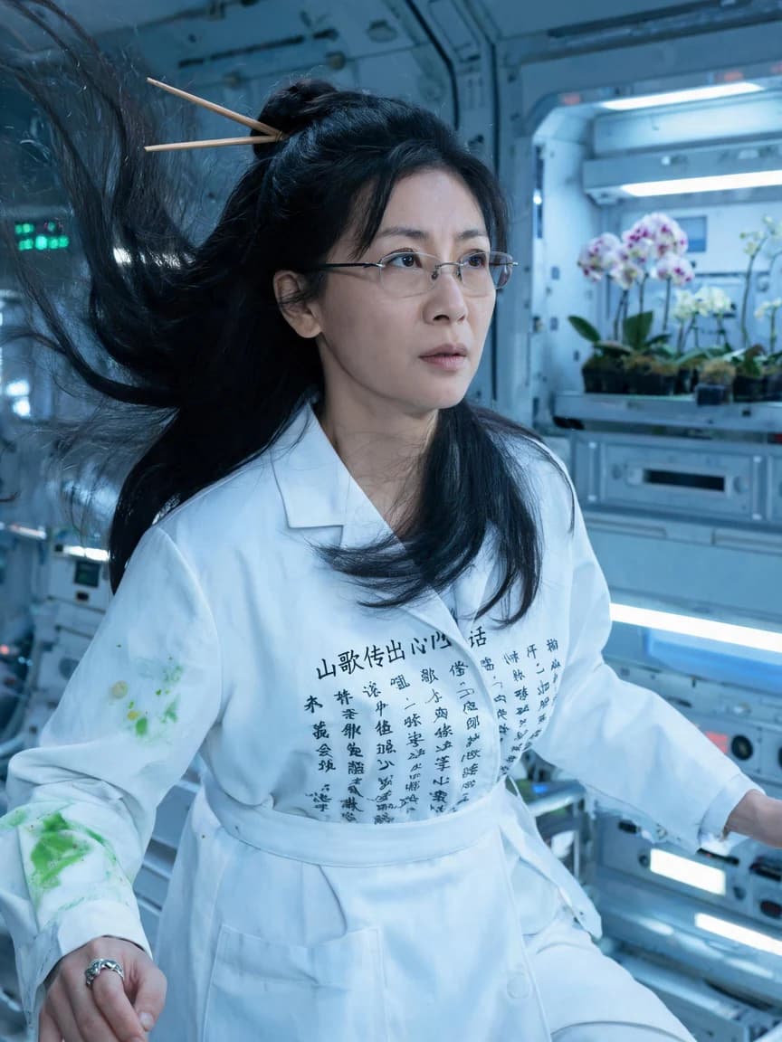 Lin Zhiwei，Botanist at the Geosynchronous Orbit Space Station 'Tiangong VII'