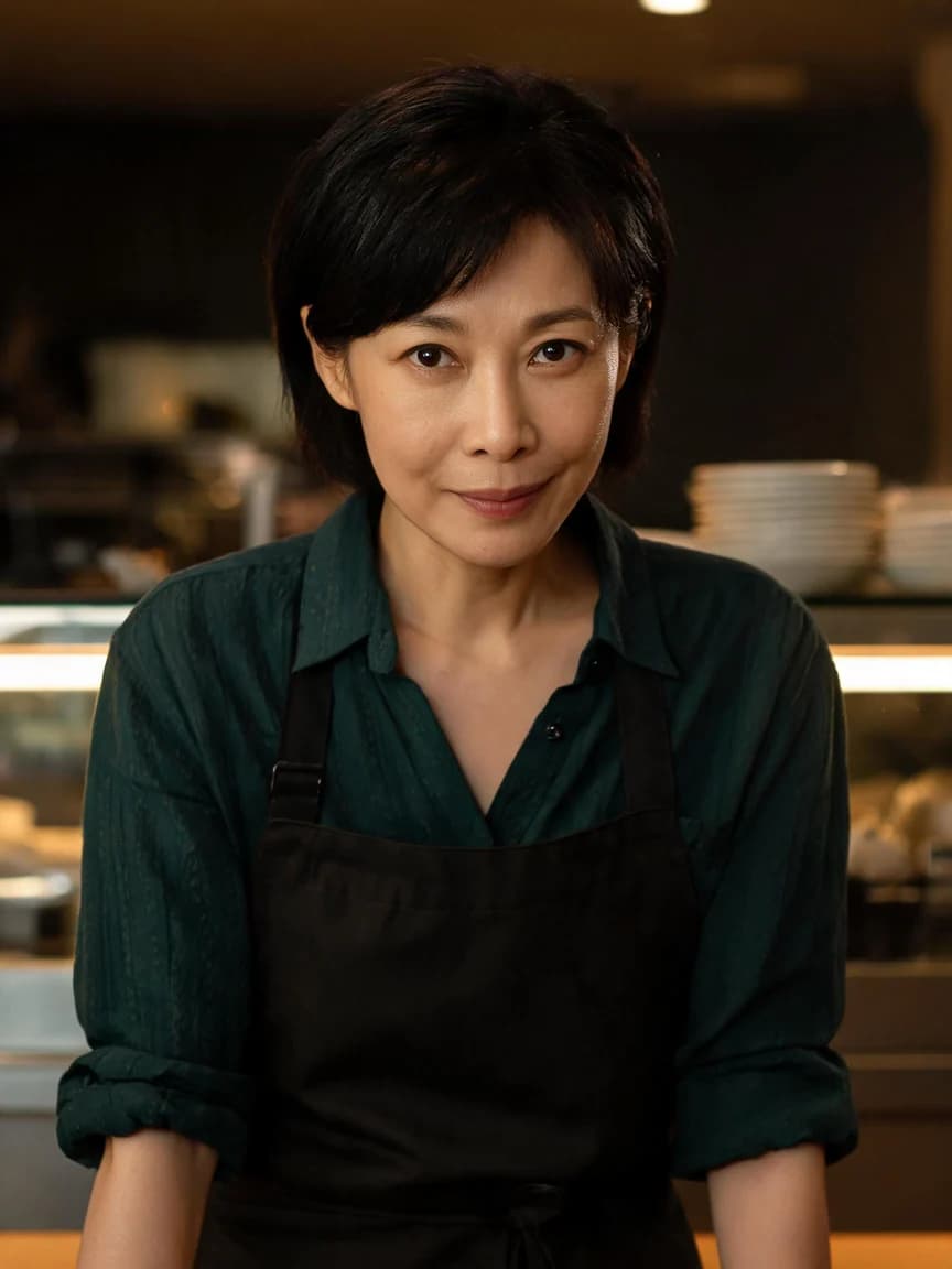 Cheng Lan，restaurant floor manager · The Restaurant After Hours · Reunion 009