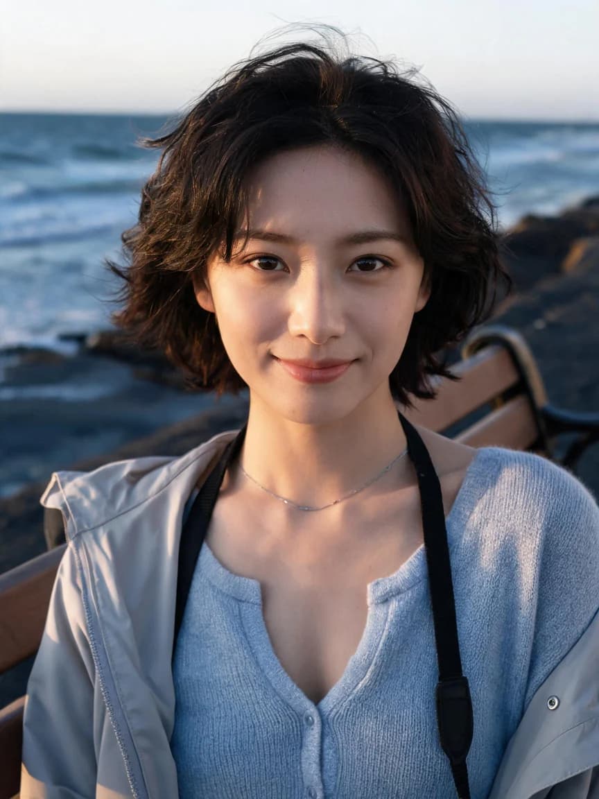 Deng Cheng，Coastal photographer · The Seaside Bench · Confession 043