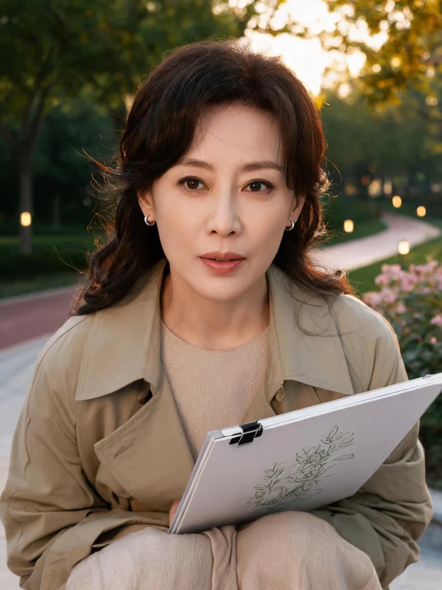 Song Qing，plant illustrator · The Park at Dusk · Confession 046