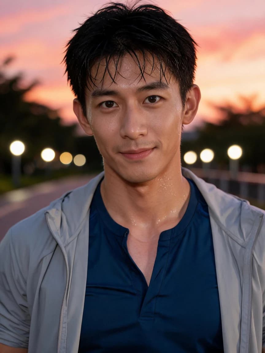 Gu Song，community running coach · The Park at Dusk · Confession 046