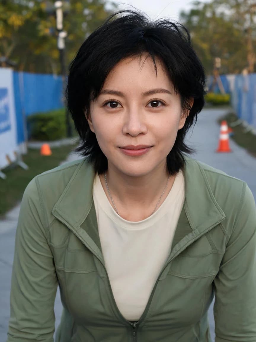 Fang Ning，park running club member · Park at Dusk · Reconciliation 058