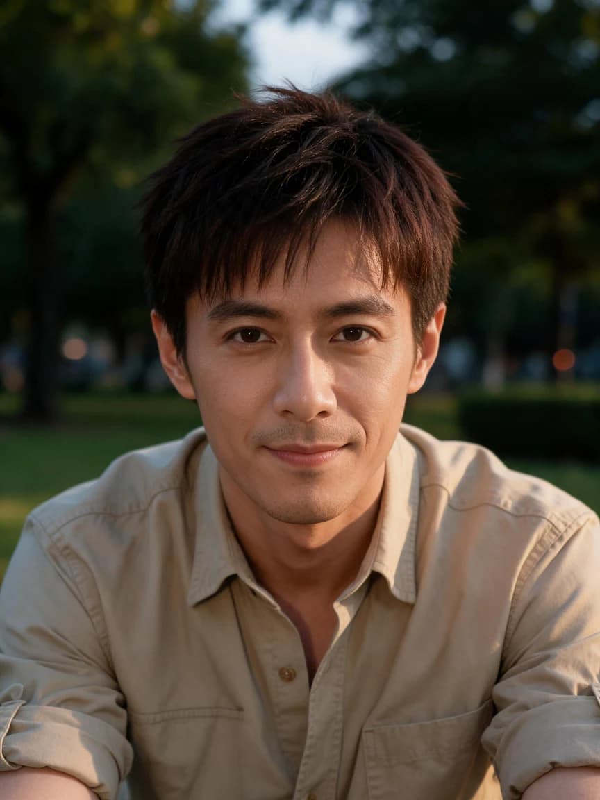 Jiang Ning，plant observer · The Park at Dusk · Invitation 082