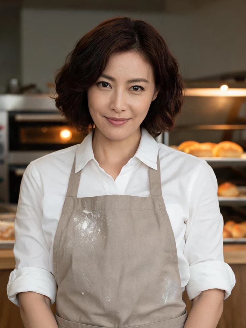Qin He，Morning baker · The Early Morning Bakery · Invitation 084