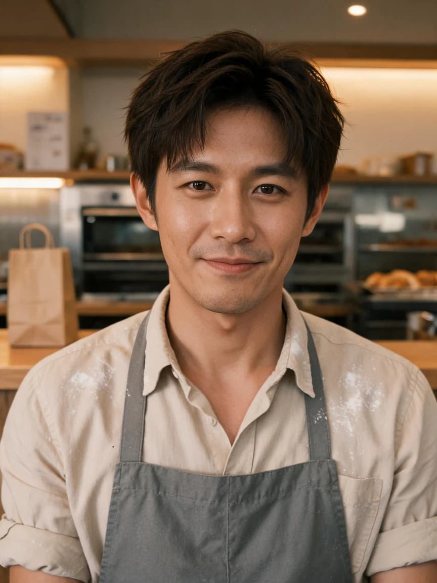 Meng Xu，Bakery owner · Early Morning Bakery · Confession 180