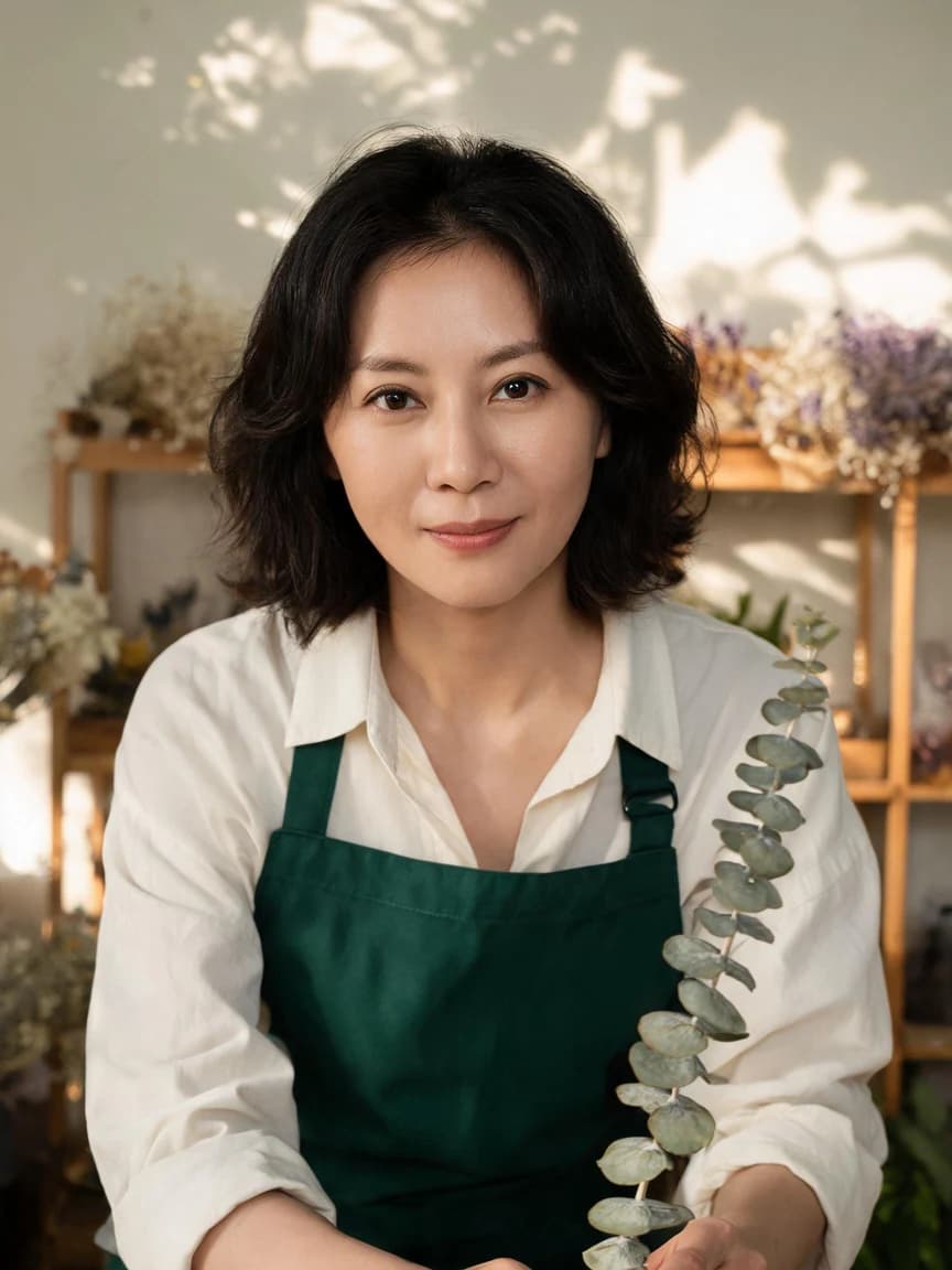 Ye Zhen，flower shop owner · The Corner Flower Shop · Distance 197