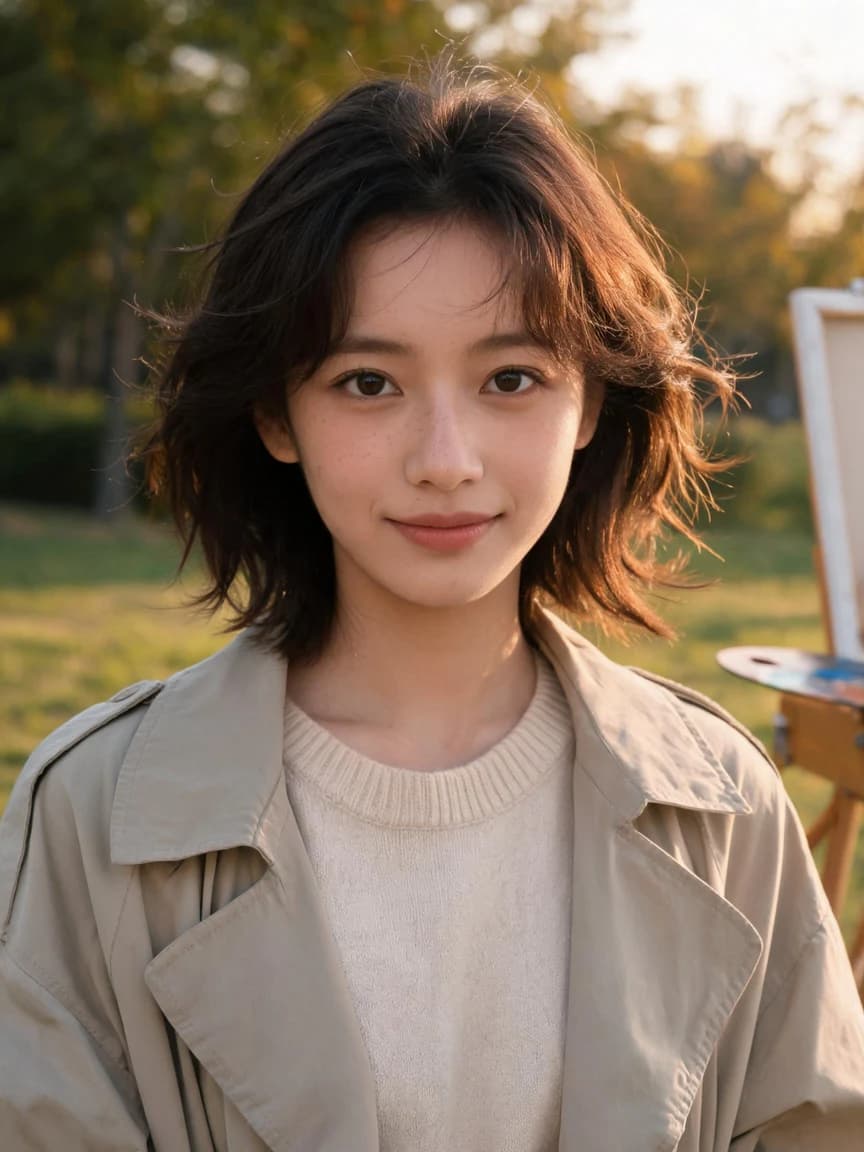 Yu Qing，park sketcher · Dusk in the Park · Invitation 214