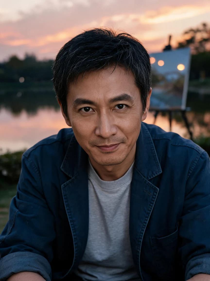 Gu Yan，repair technician · Dusk in the Park · Invitation 214