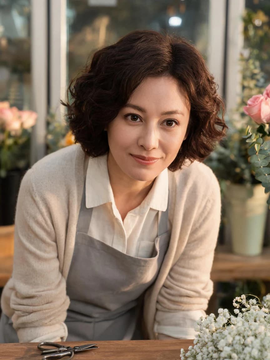 Mo An，corner florist · The Corner Flower Shop: Distance 329