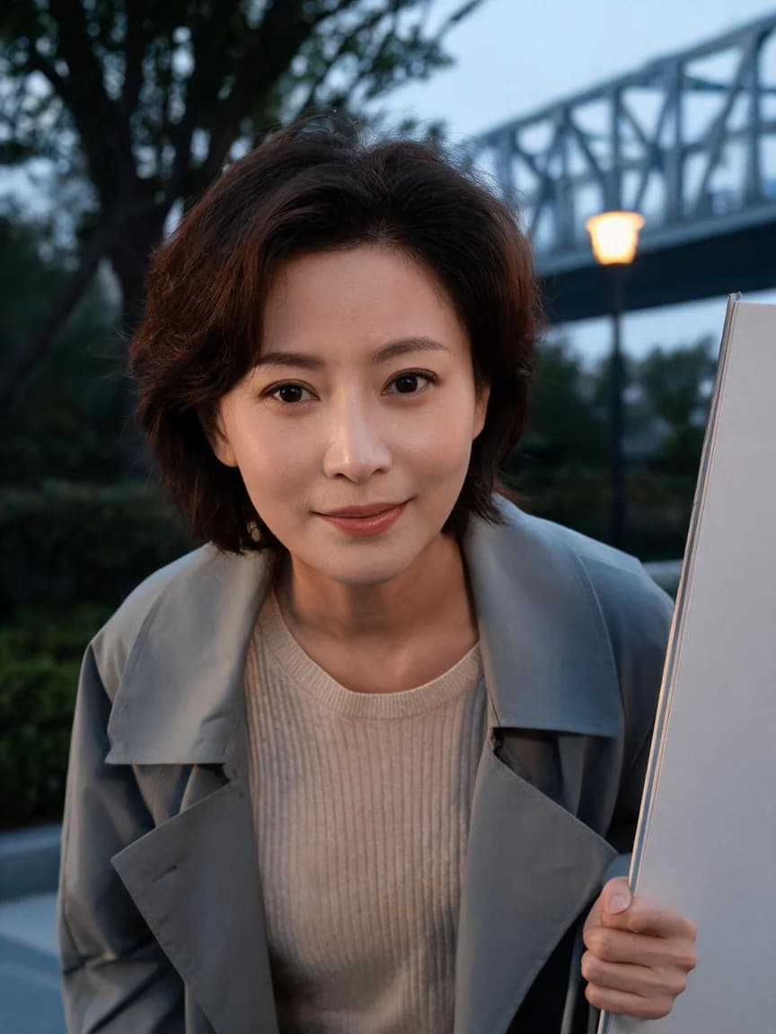 Yu Qing，park sketch artist · The Park at Dusk: Distance 334