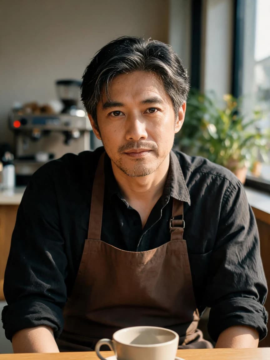 Wen Zhou，cafe owner · The Quiet Café: Promise 351