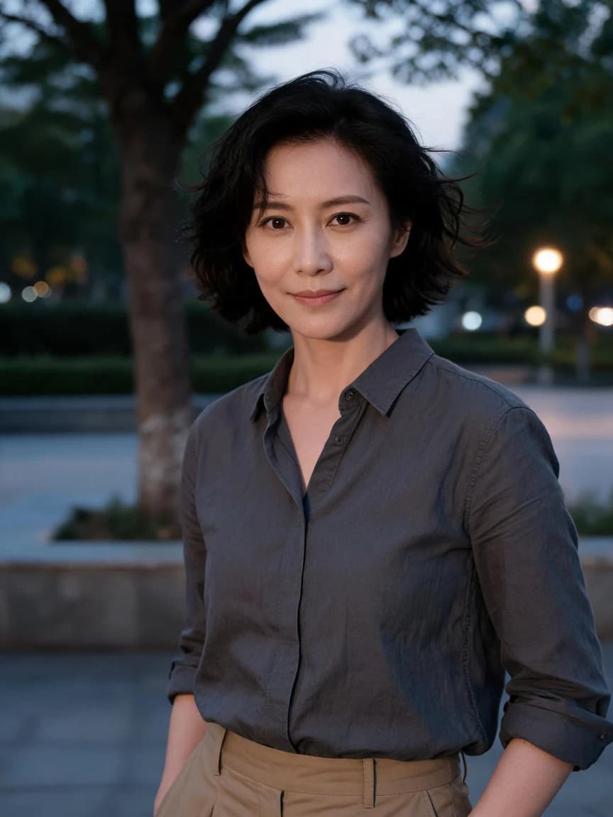 Lin Ning，Park landscape designer · The Park at Dusk: Choice 382