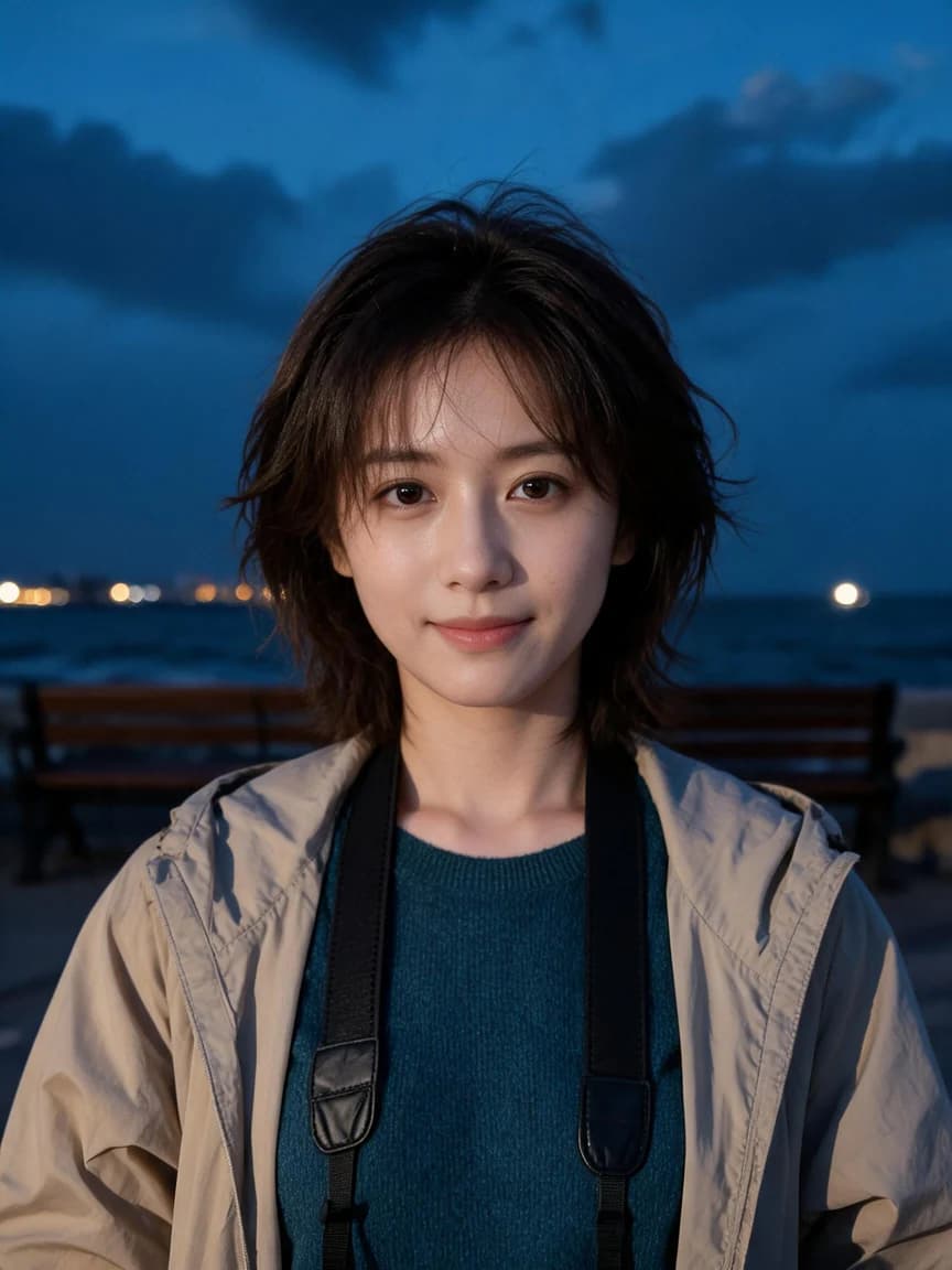 Gu Wei，coast photographer · The Seaside Bench: Good Night 391