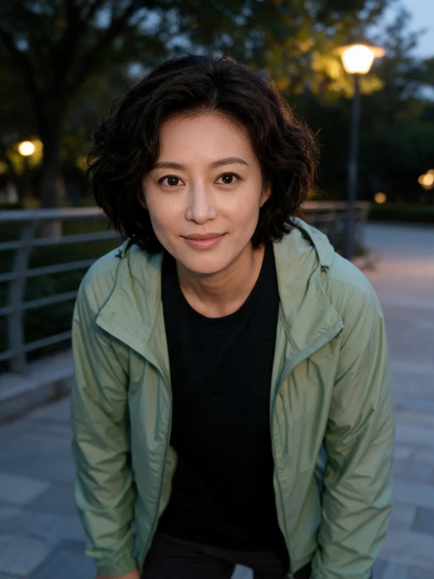 Fang Xia，park volunteer · The Evening Park · Invitation 478