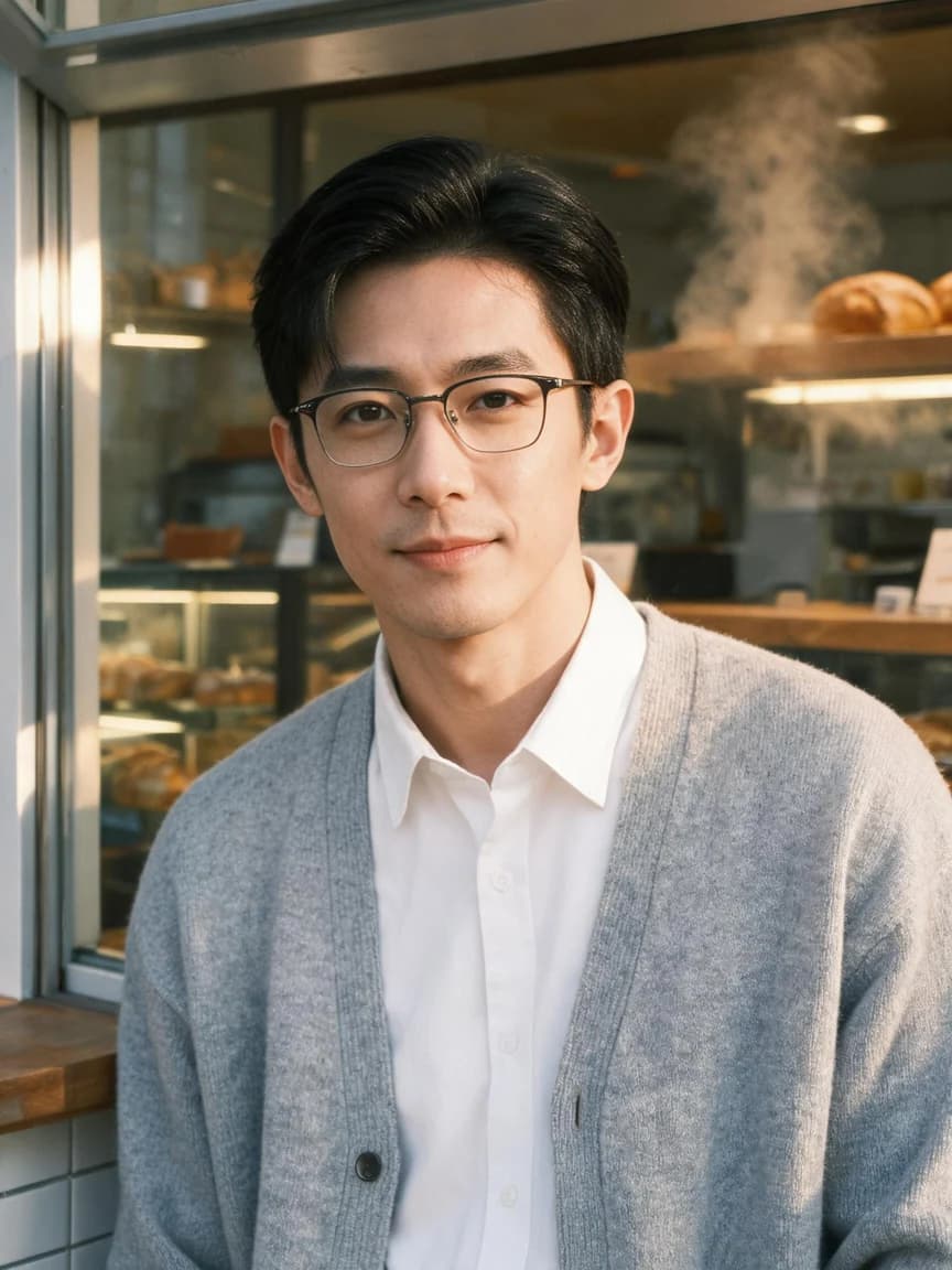Gu Heng，community librarian · The Early Morning Bakery · Invitation 480
