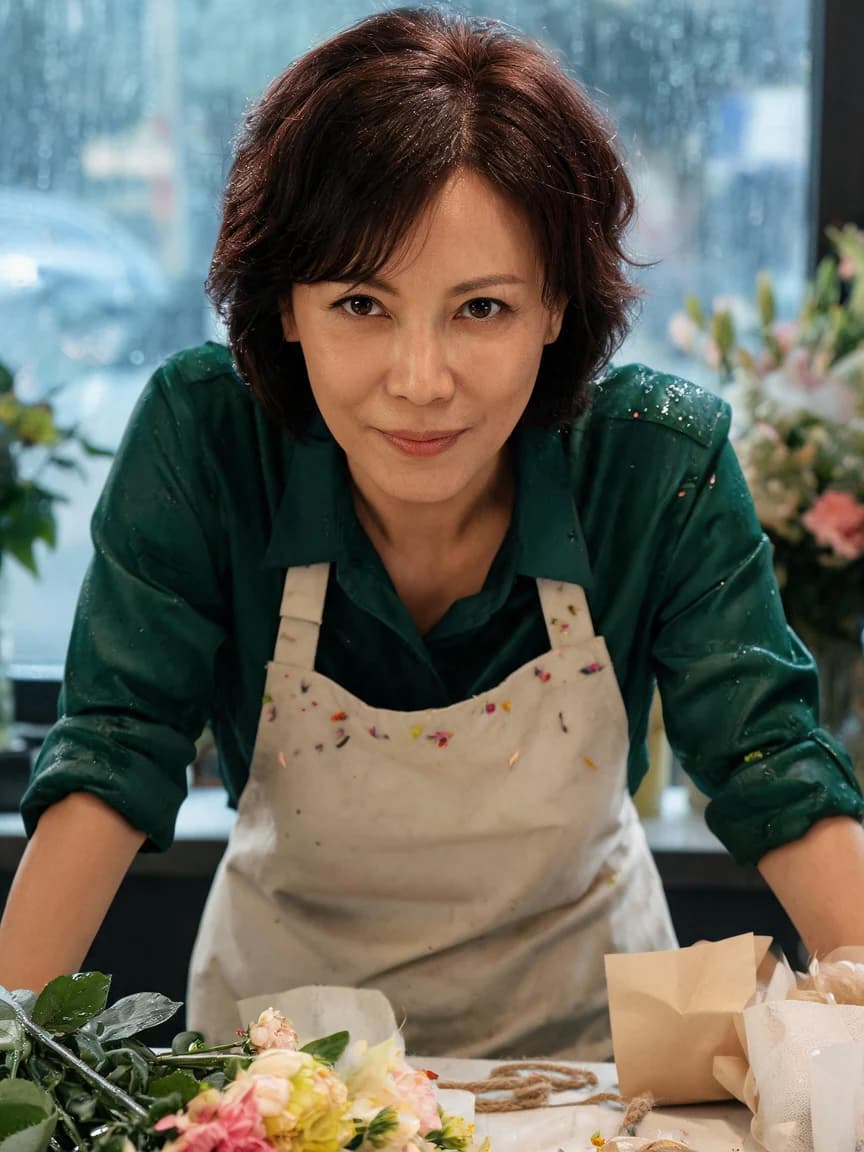 Qin He，florist owner · The Corner Florist: Promise 485