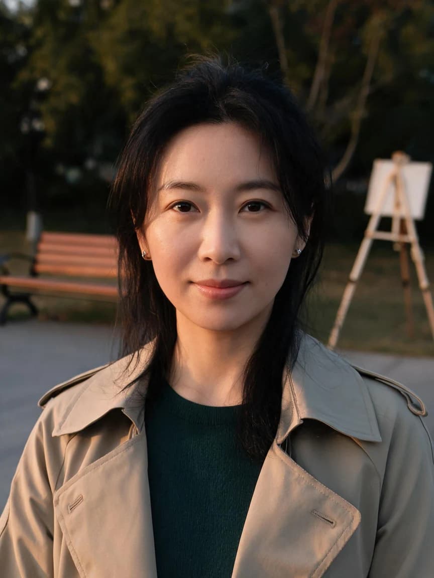 Ye Qing，park sketch artist · Park at Dusk · Goodnight 526