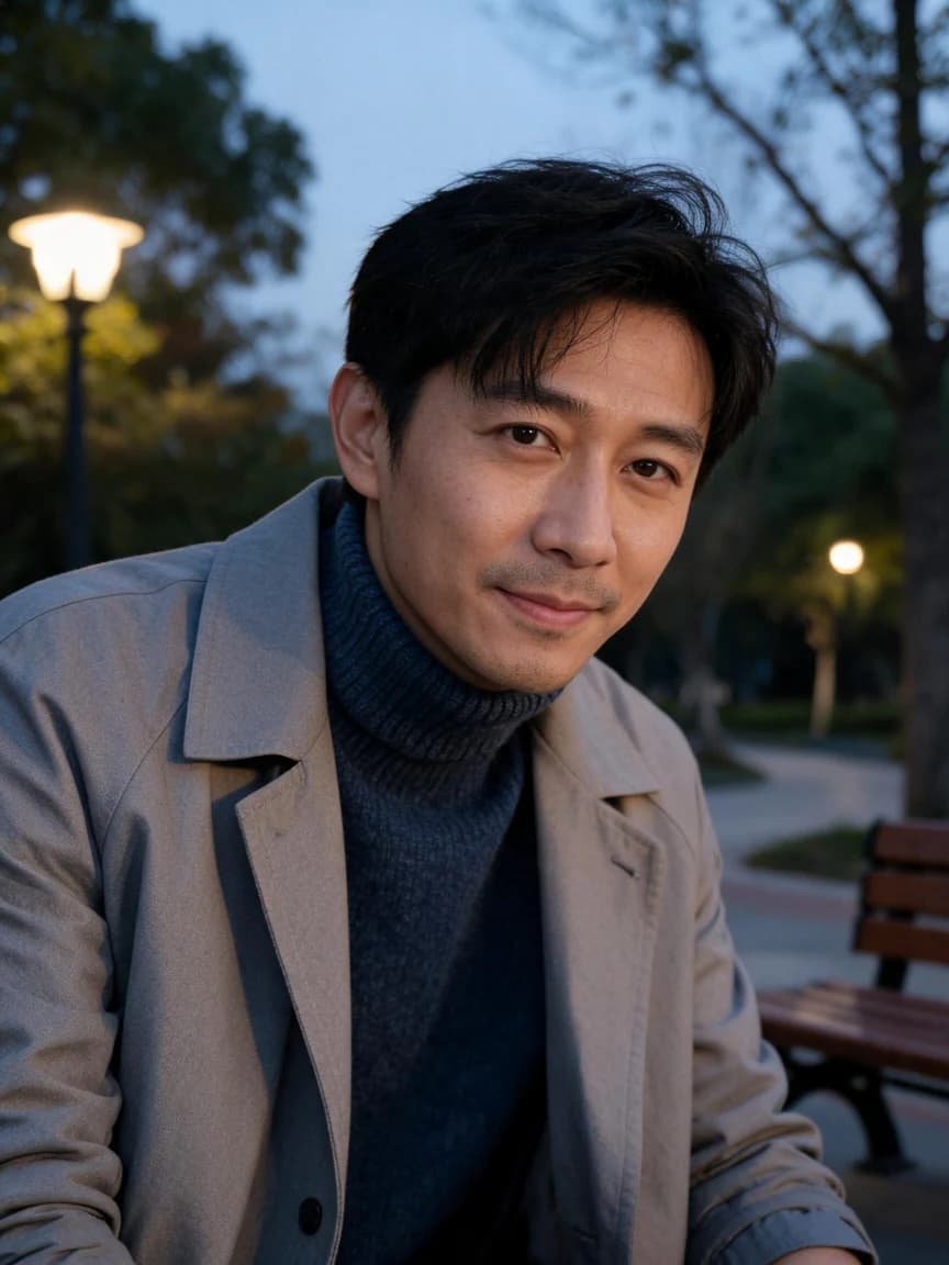 Gu Yan，community teacher · Park at Dusk · Goodnight 526