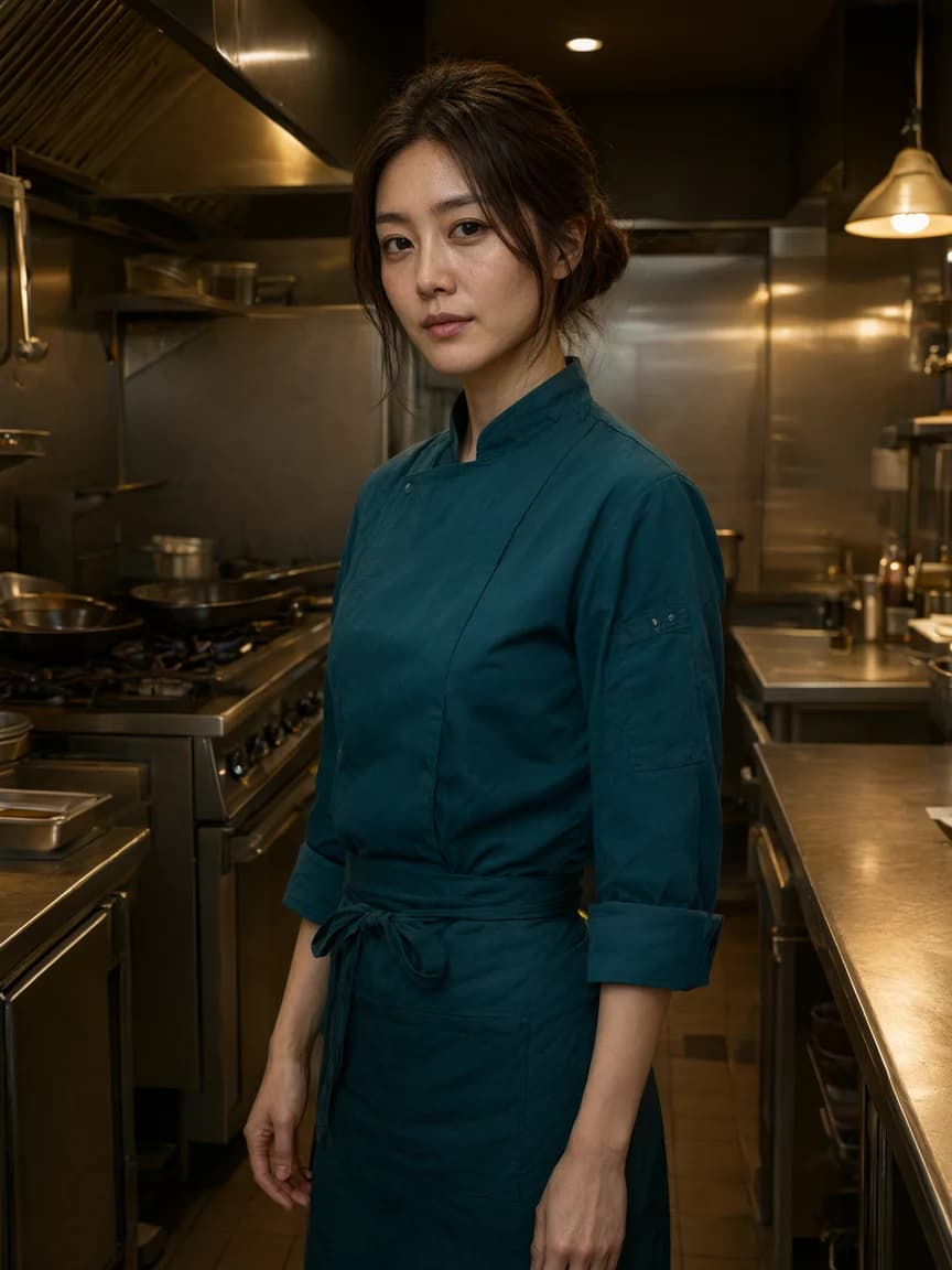 Wen Yining, The chef who leaves one light on after closing. Fictional adult character on Huangguo Peipei