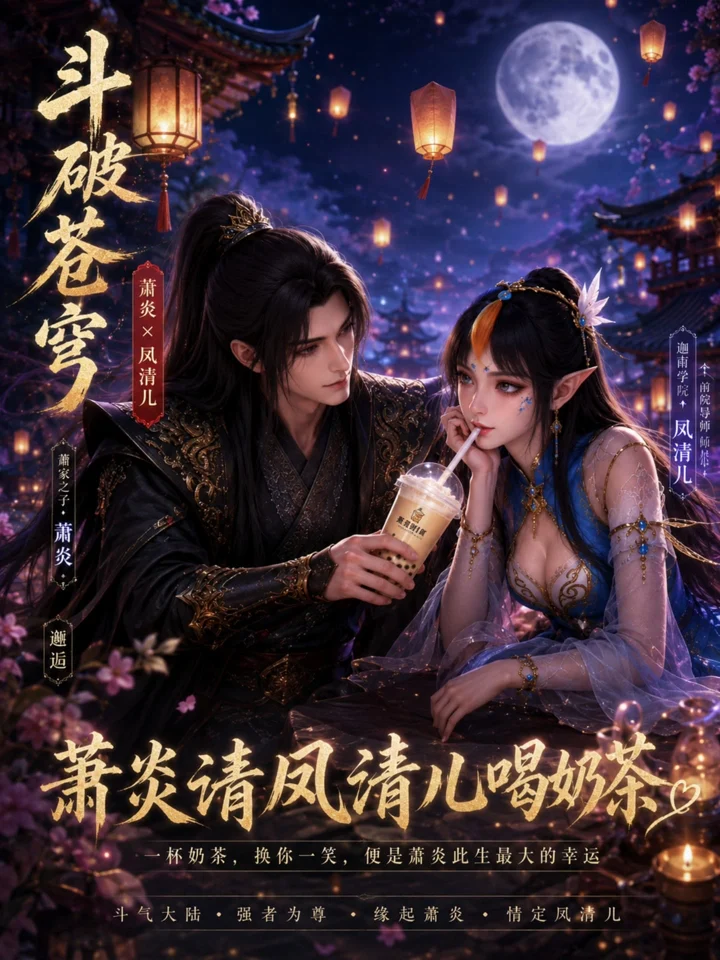 斗破苍穹之我请凤清儿喝奶茶封面
